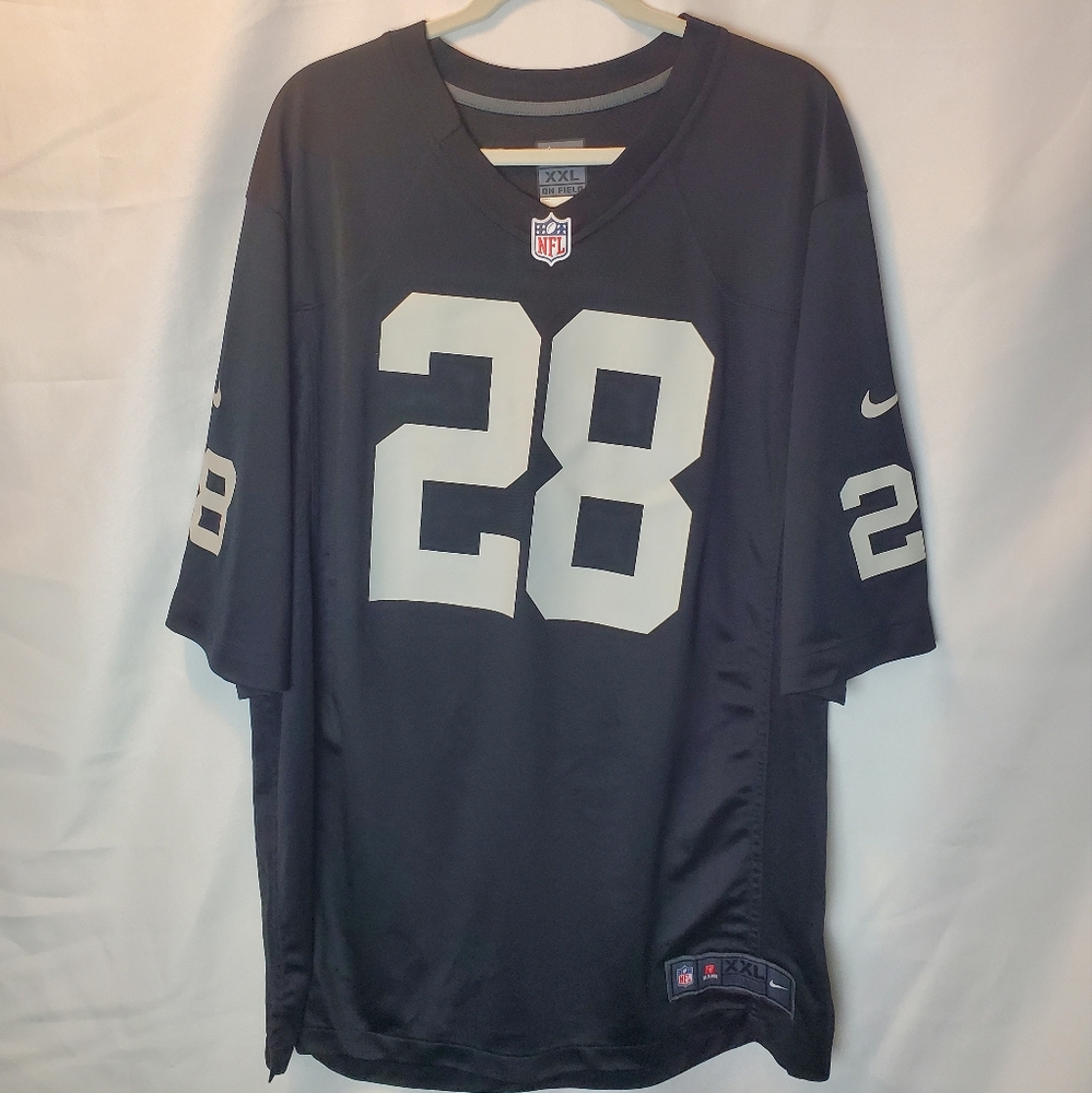 Nike NFL Players Football Jacobs #28 Loose Fit Jersey Shirt Black Men's XXL